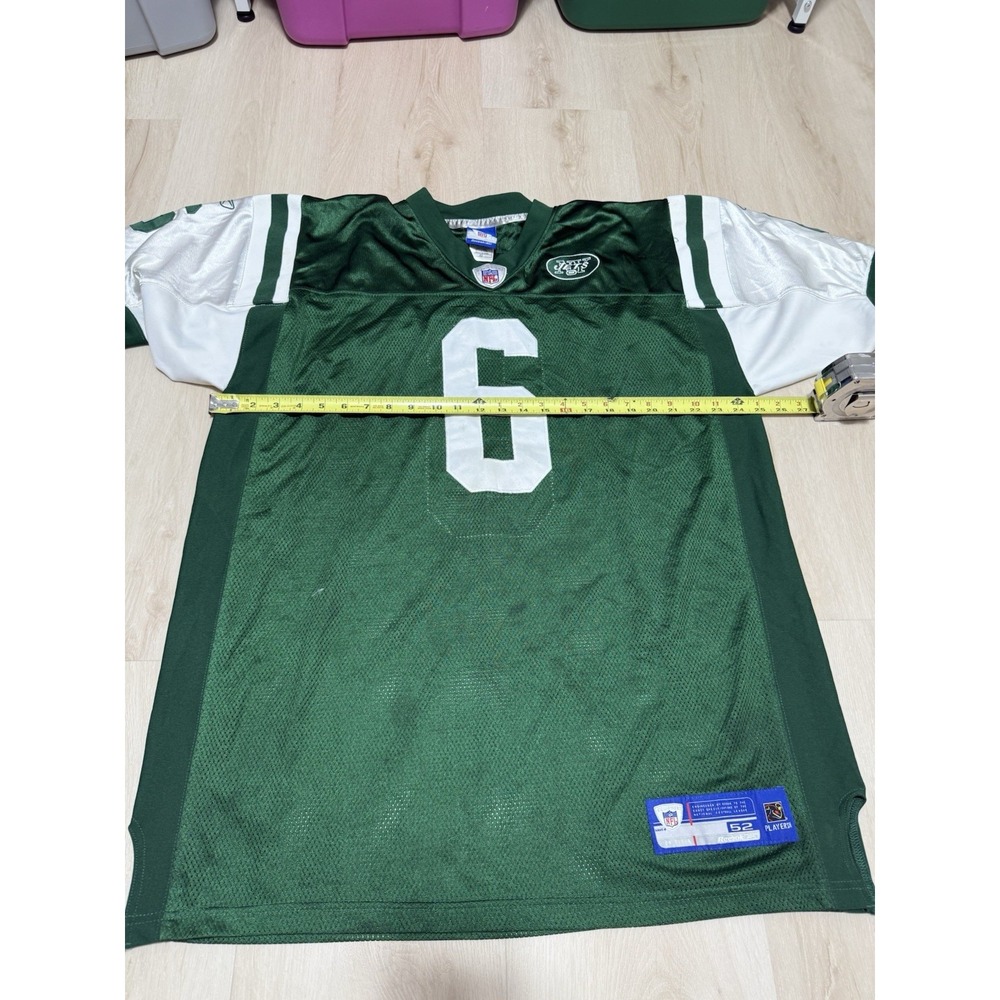 Reebok Mark Sanchez #6 New York Jets NFL Jersey Men's Size 52 2XL Green/White - Picture 3 of 9
